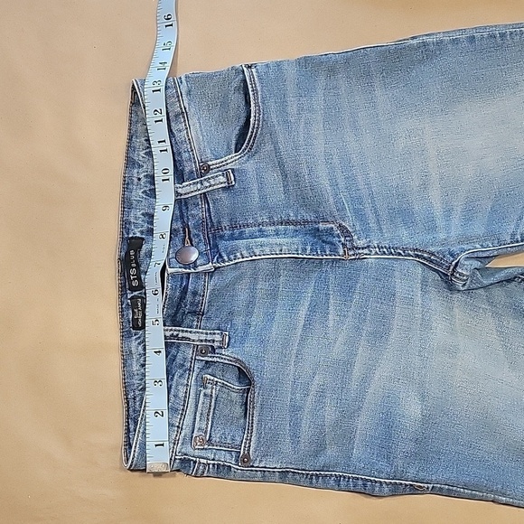 STS Blue Size 26 "Ellie High Rise Ankle" Jeans, Destroyed, Step Hem, Gently Used - Picture 2 of 13